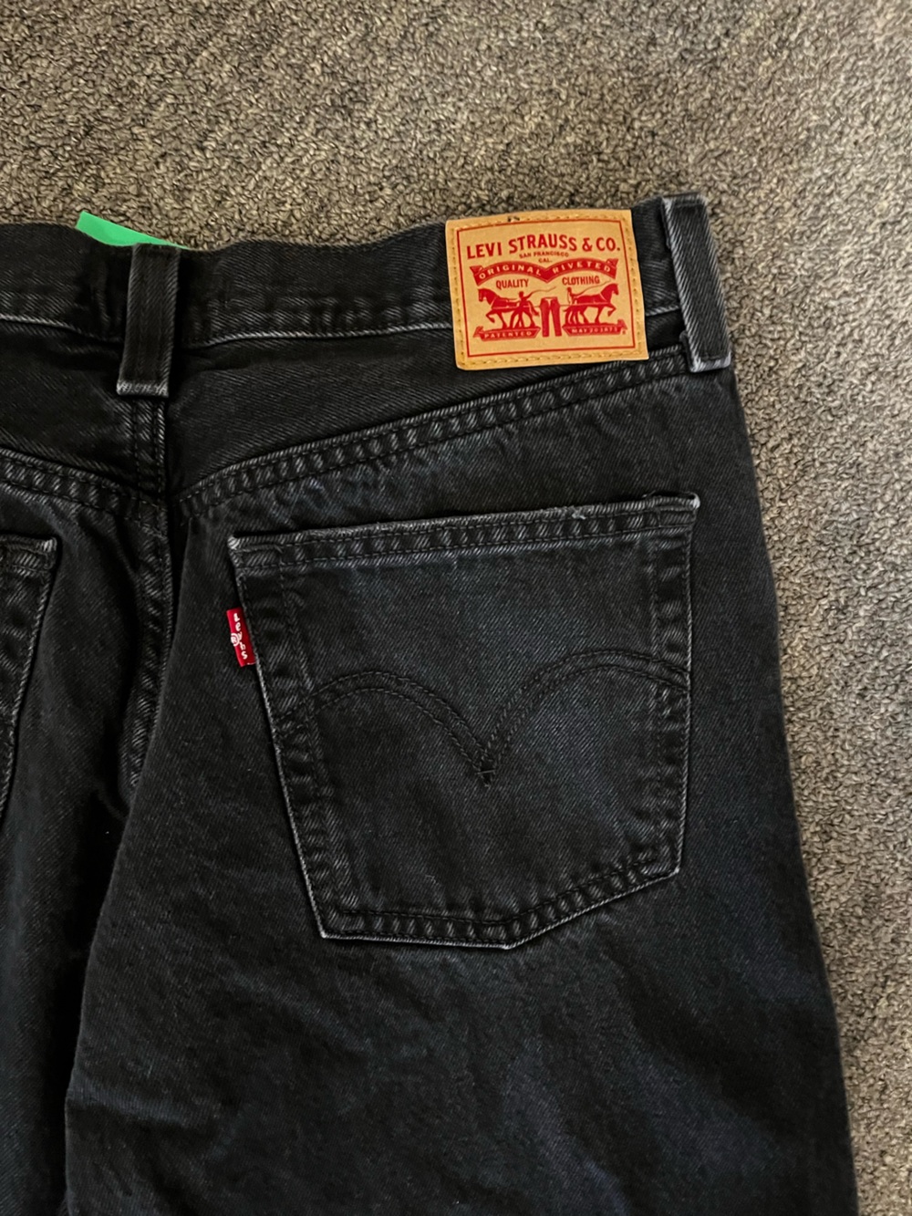 Levi’s 94’ Baggy Wide Leg Black Jeans Size 31 - Picture 5 of 7